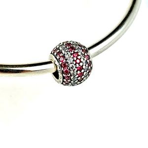 Mint cond. Pandora Pink Nautical Lights charm